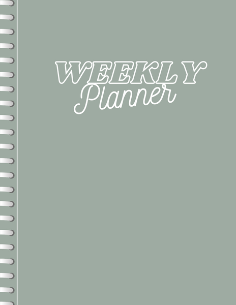 Weekly Digital Planner (green)