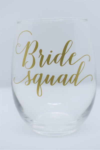 Personalized Bridal Wine Glasses