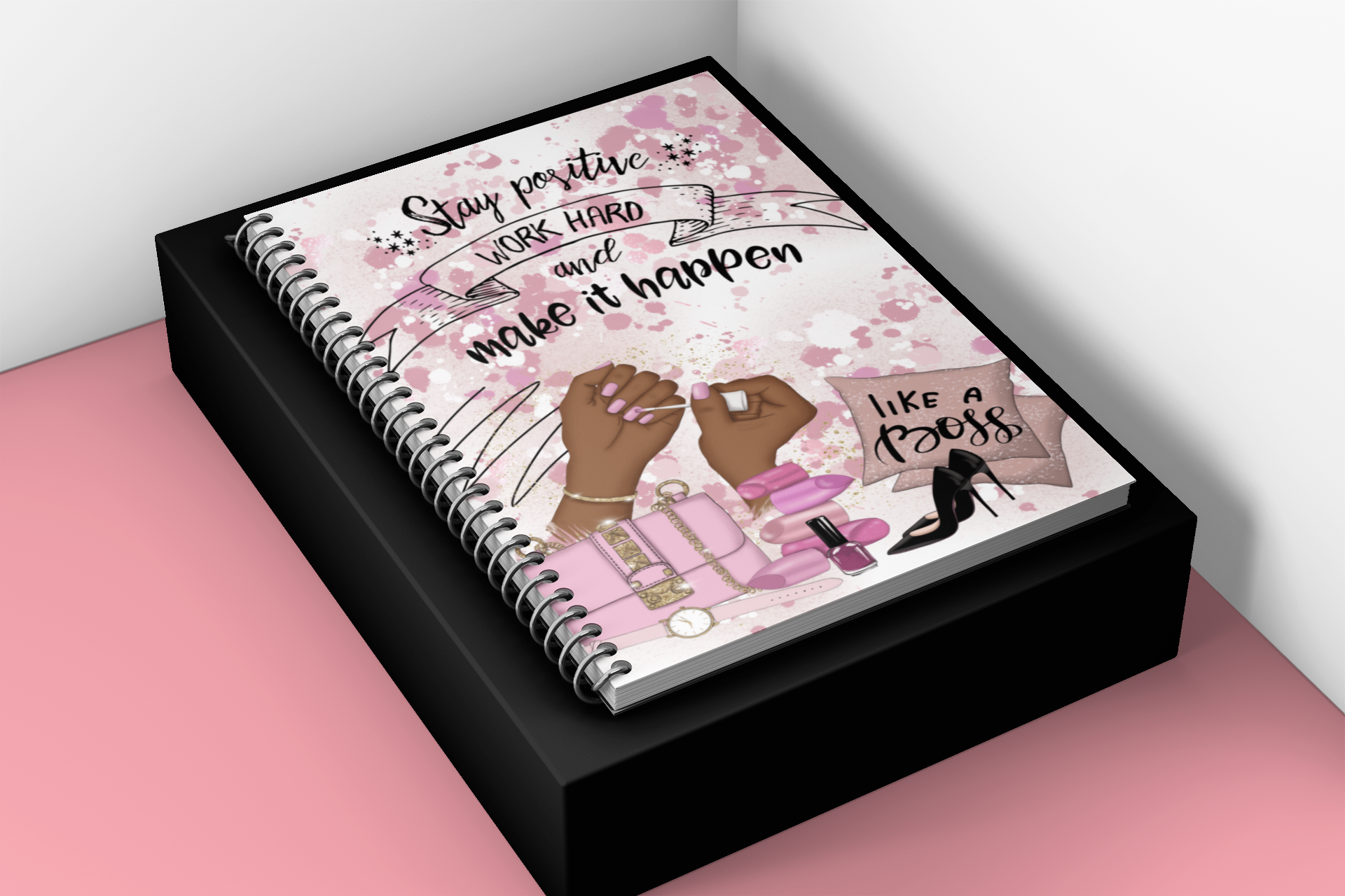Stay Positive Spiral Notebook